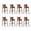Walnut Solid back side Chair(Set of 2)-133330474-133330479