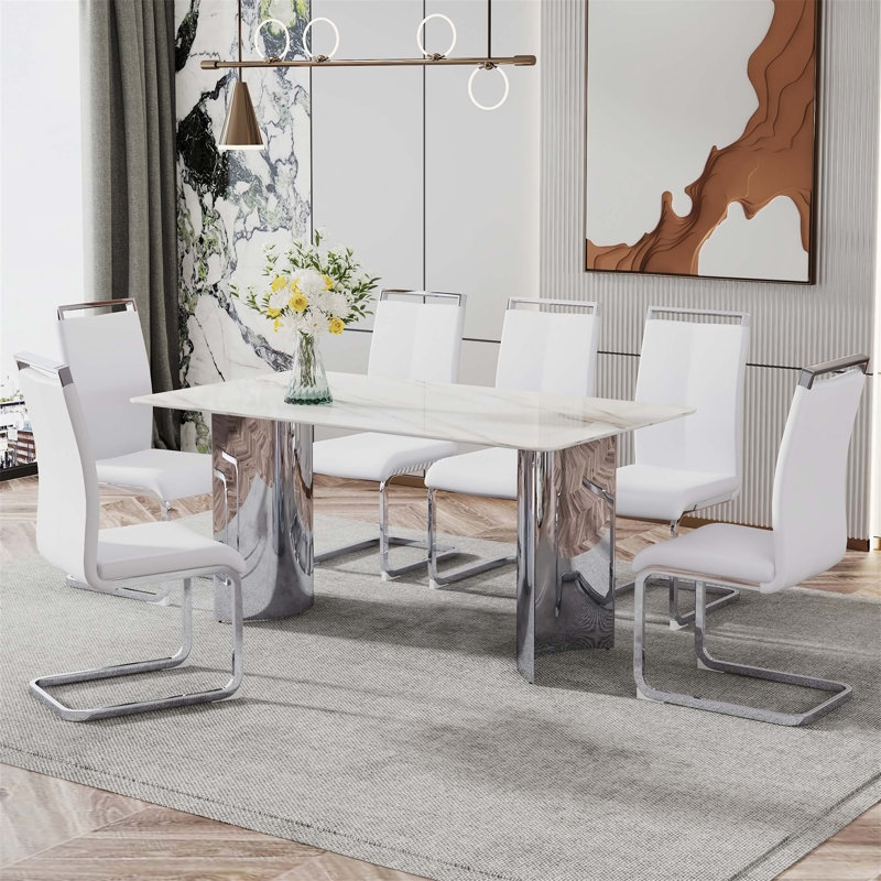 7 Pieces Dining Table Sets