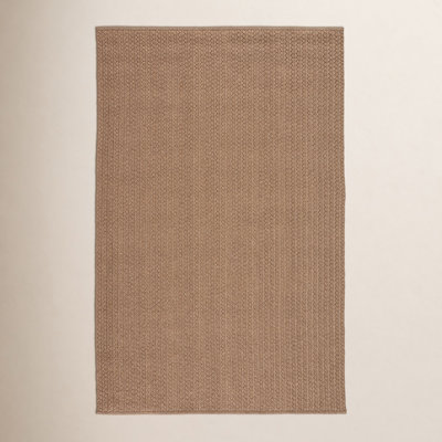 Cullen Handmade Flatweave Indoor/Outdoor Area Rug in Light Tan