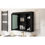 Armoire à pharmacie de 35 po x 27,5 po, armoire de rangement murale pour salle de bain, armoire de salle de bain moderne avec miroir, armoire à miroir avec 6 tablettes ouvertes (meuble-lavabo non inclus)-918220087