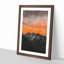 Orange Sky Above Mountains in Italy - Picture Frame Painting Print-56925339-56925340