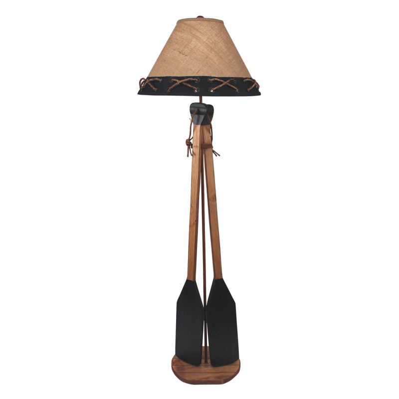 Lampe sur pied 62 po 2 raquettes de bateau Ellard