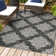 Hysell Ornate Medallions Black/Ivory Indoor/Outdoor Rug
