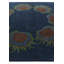 Tapis carré bleu marine