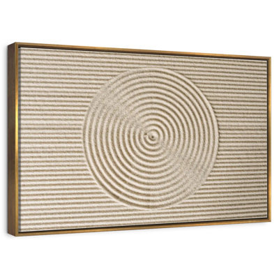 Cercles zen dans le sable