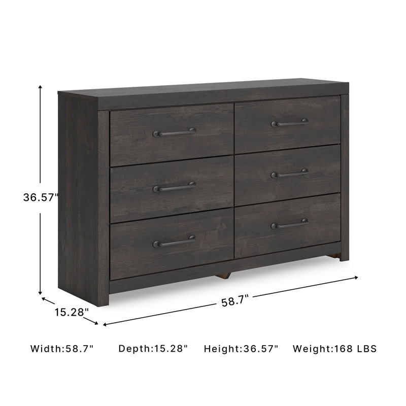 Devi 6 Drawer Dresser