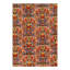 Oriental Area Rug in Light Blue