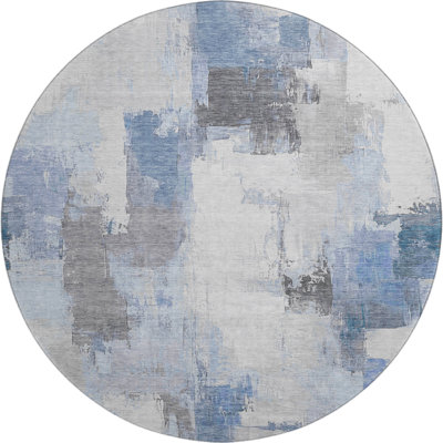 Premium Machine Washable Pinkston Abstract Rug
