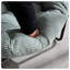 Chaise berçante intérieure et extérieure surdimensionnée en osier avec structure en métal et coussin moelleux-376665670