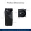 Lavabo de salle de bain piédestal de 34 po de hauteur avec trou pour robinet KPYG01-400