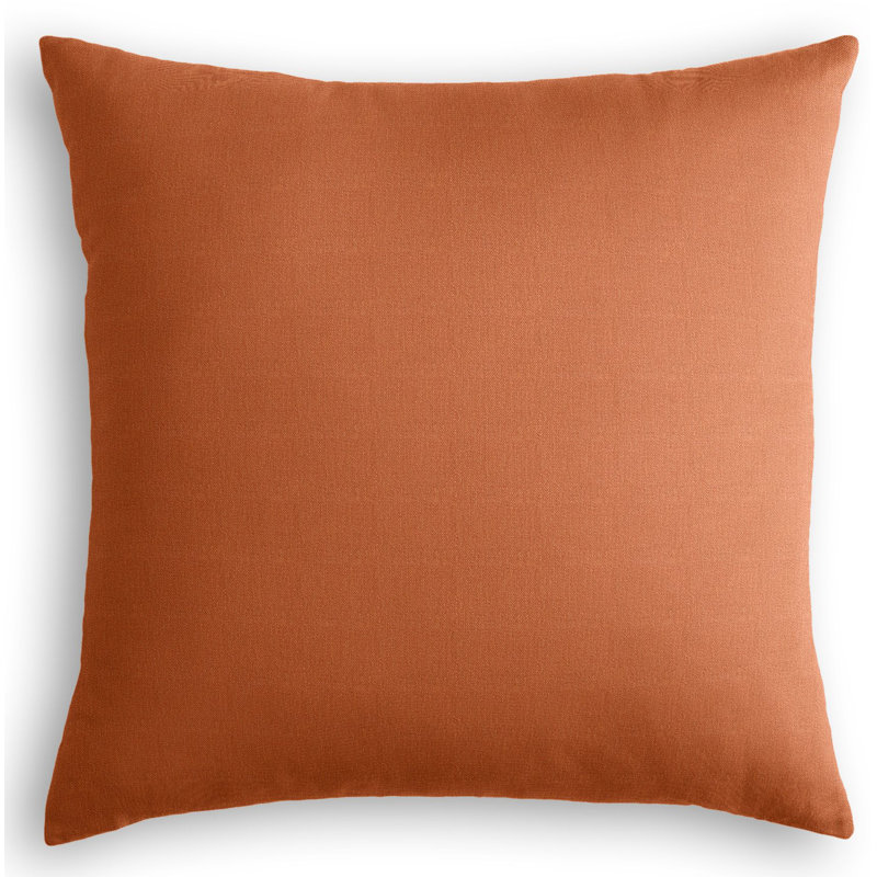 Spikey Square Pillow Cover & Insert, Rust, Square 16"