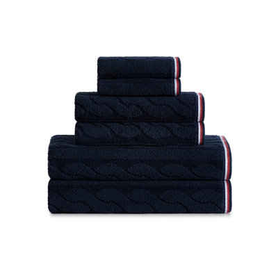 Tommy Hilfiger Chalet Twist Cotton 6 Piece Towel Set