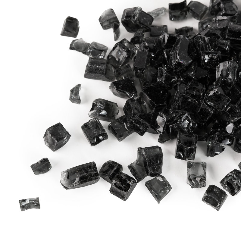10 Lb. Lasseter Fire Glass, Onyx Black