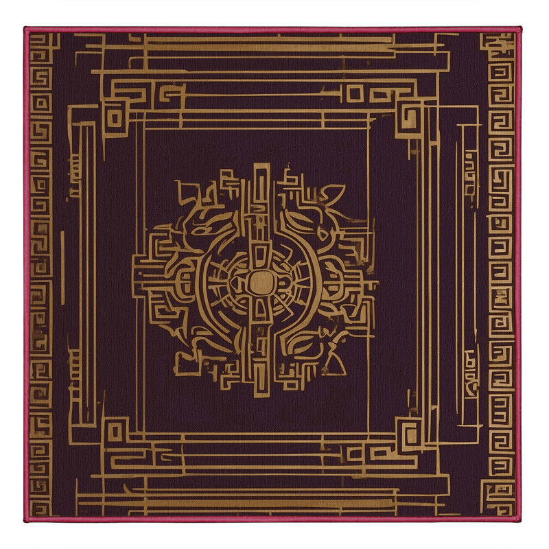 Tapis Byzantine Elegance, Carré 4 pi