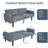 Celeski Futon Sofa Bed, Convertible Fabric Futon Couch Bed, Loveseat Sleeper Sofa, Daybed for Living Room, Apartment, Office-1044837471