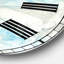 Horloge murale style bord de mer teinte bleu pâle III-36850905
