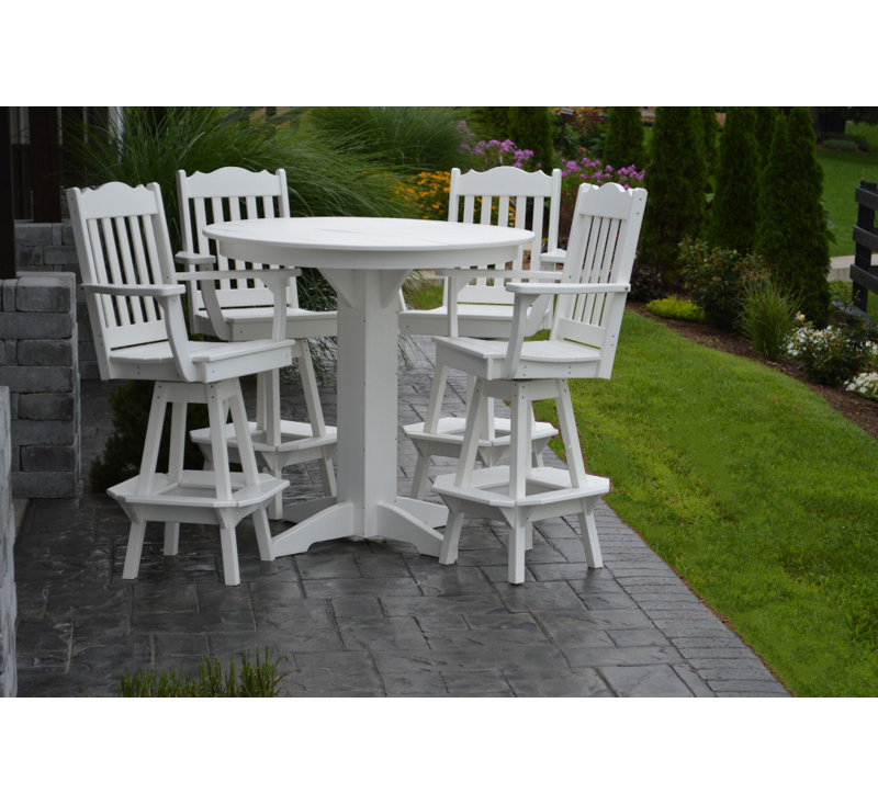 Ensemble repas 5 pièces Nettie, L 44 po x l 44 po, Blanc