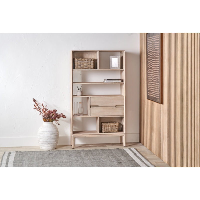 Takierra Display Cabinet, White Sand