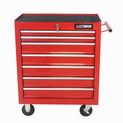 7 Drawers Multifunctional Tool Cart With Wheels