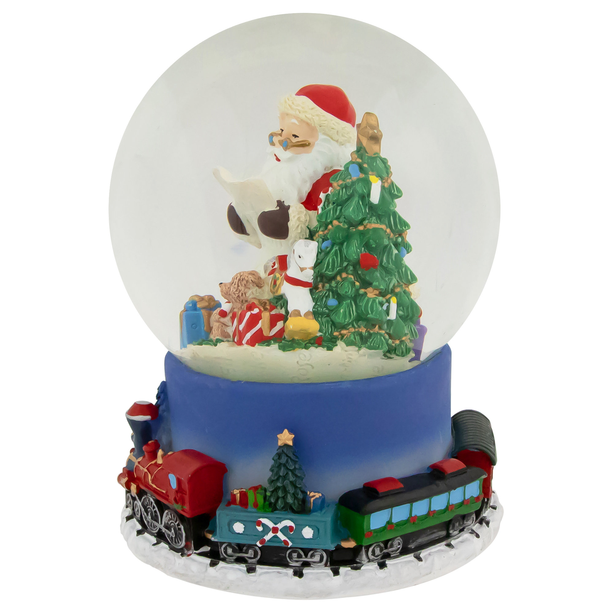 Musical christmas train under clearance tree