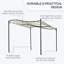 Pavillon de jardin extérieur en acier de 10 pi x 10 pi Outsunny-49417556