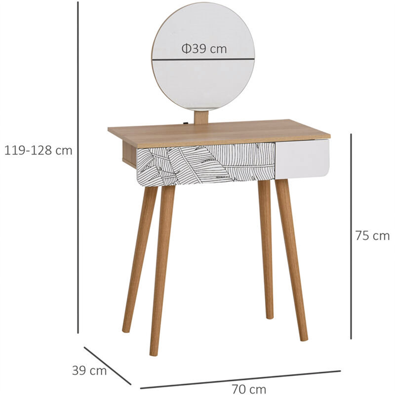 Tosha Dressing Table with Mirror