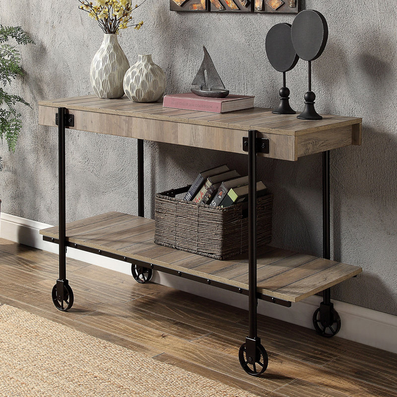 Console Table, Engineered Wood, 1 Piece, Natural
