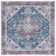 Tucson Vintage Look Machine Washable Non-Slip Area Rug in Blue & Red
