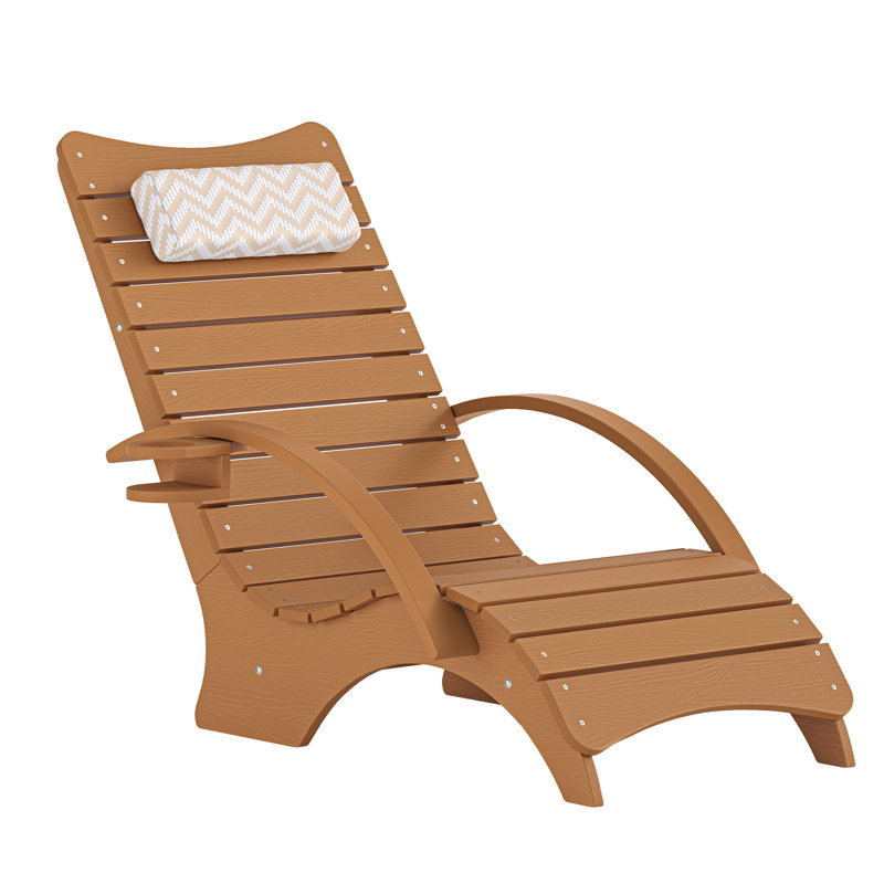 Chaise longue d'extérieur Michelle Aquawave (ensemble de 2), Teck