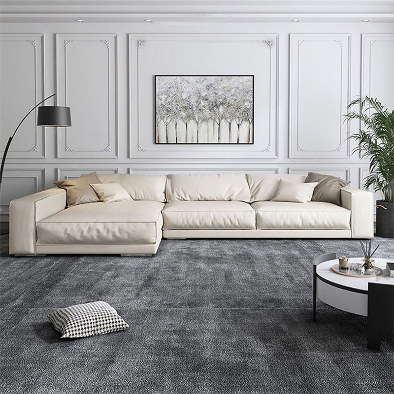 Upholstered L-Shaped Sectional, 30.71"H*118.11"L*61.02"W, Gauche
