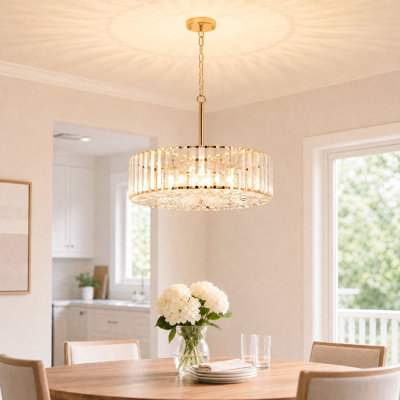 Crystal Semi Flush Mount Ceiling Light