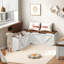 Banc de rangement en L Farmhouse