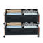 Sacs de rangement sous le lit avec roulettes 25,6 x 18,1 x 7,1 pouces
