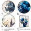 «Vibrant Blue Flower Bouquet I», reproduction sur toile-67777116-67777114