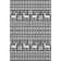 Premium Machine Washable Dockside AMF1820 Reindeers and Snowflakes Rug