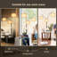 Tripod Floor Lamp With Shelf, Standing Light Reading Lamp With Large Lampshade, Foot Switch