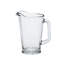 6 pichets à boisson en verre
