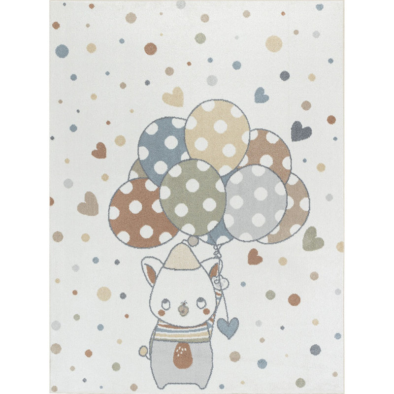 Modern Washable Rug, Pictorial Anti-Slip Rug For Living Room, Dining Room, Bedroom, Kitchen, Rectangle 80 x 150 cm