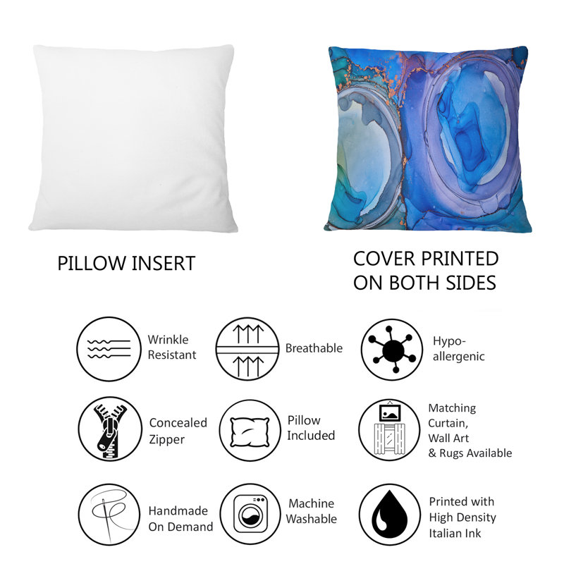 Coussin 12 "x 20" Blue Luxury