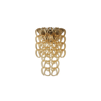 Giogali Wall Lamp Crystal Smoky Matt Bronze 1 E12 Ul