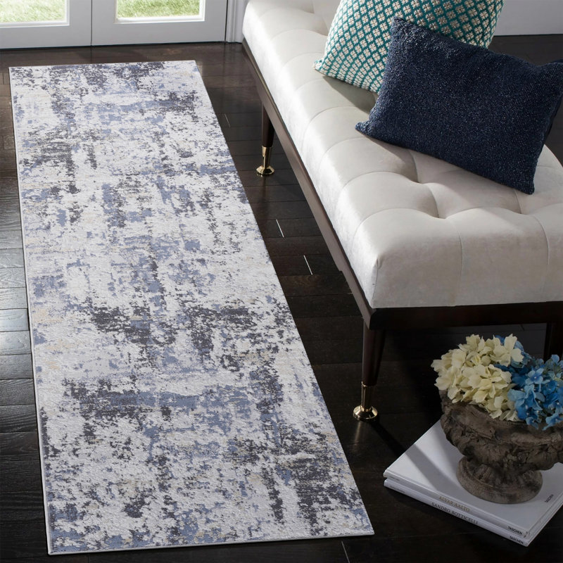 Tapis d'intérieur, tapis abstrait pour salon, bureau, Tapis de couloir 2 pi 2 po x 8 pi