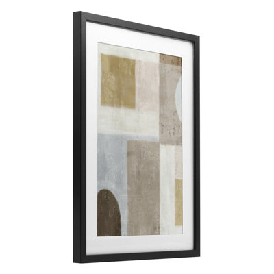 «Subtle Drift Geometrics», reproduction encadrée sous verre, design par Emma Peal