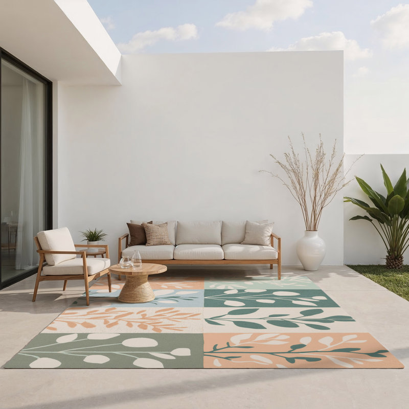Tapis intérieur et extérieur Vine, Rectangle 1 pi 6 po x 2 pi 6 po