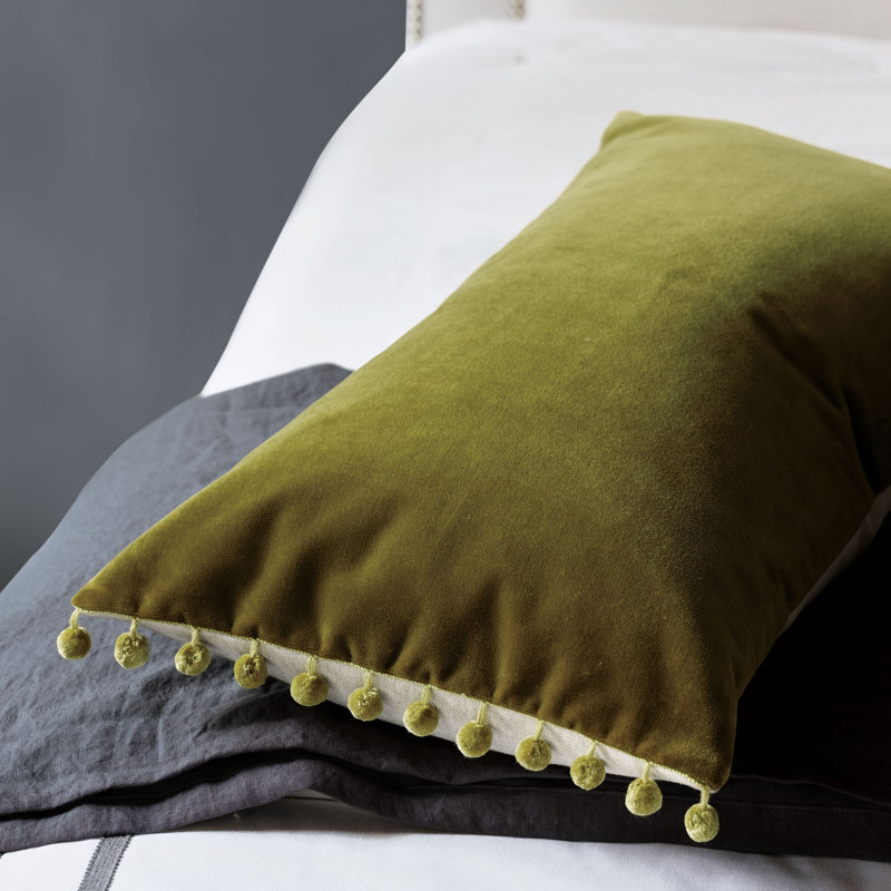 Maya Lumbar Pillow Cover & Insert, Cotton