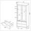 Armoire d'appoint 2 tiroirs Nestor