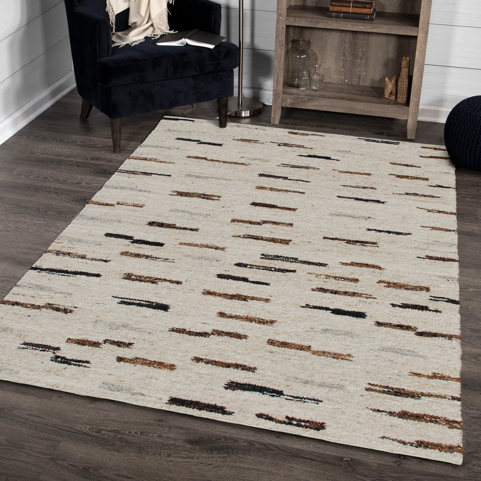 Cramerton Handmade Rug, Rectangle 7'9" x 9'9"