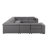 Arcadia Luxurious 8-Piece U-Sectional In Genuine Leather With 2 Power Recliners With Power Headrests-104881923