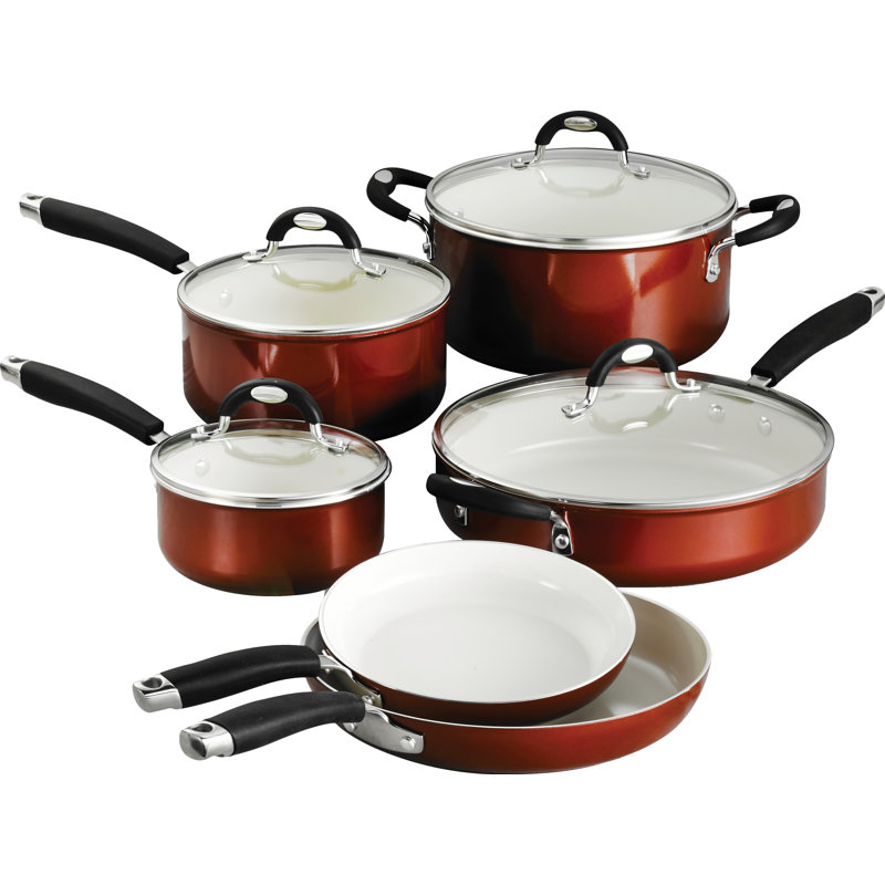 Batterie de cuisine 10 pièces en céramique