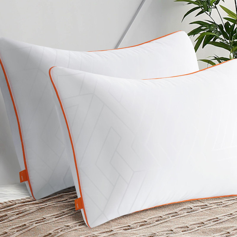 Bed Pillows King Size Set of 2, Fluffy Pillows for Back, Stomach or Side Sleepers, Luxury Hotel Quality, Jumbo
