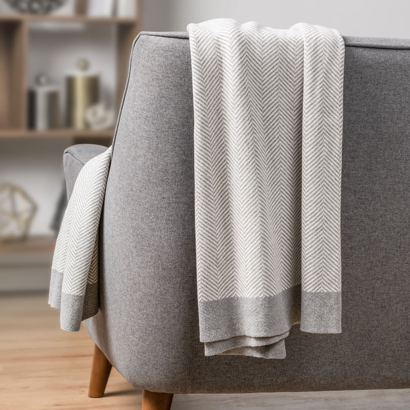 Jeté en jacquard
